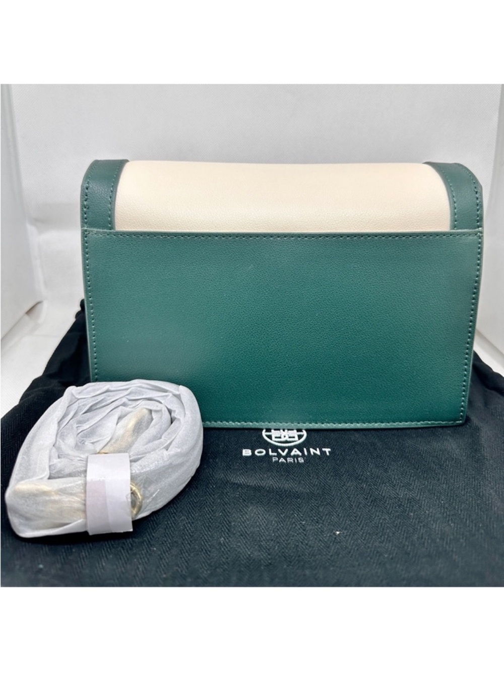 Bolvaint Paris NWT Leonie Leather Crossbody Clutch with Dust Bag, Retails $1,900 - Picture 2 of 15